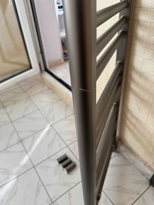 Алуминиева лира за баня сива - габарит 40х90 см - 426W