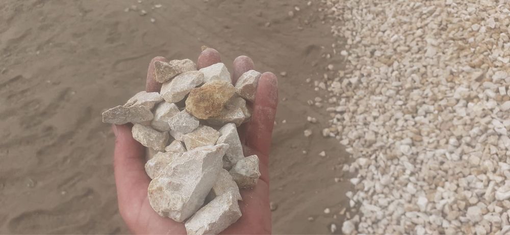 Piatra alba sparta de calcar pentru garduri, alei 30-90