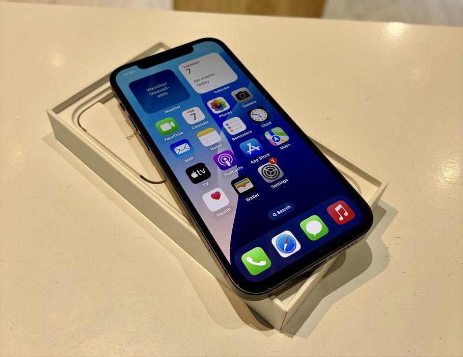 **ATS GSM**iPhone 12 64Gb Black  / Baterie89%/Fact+Gar 12 luni