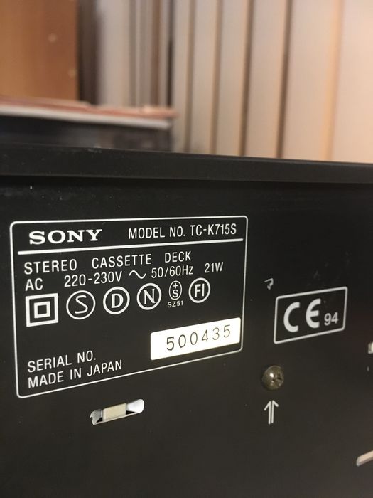 Кассетная дека Sony tc-k715s