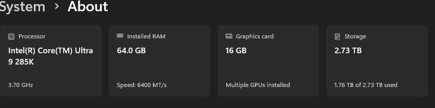 Vand  unitate ultra high-end +cadou monitor, keyboard, streamdeck  |5080 Aorus Master Ice | ultra 9 285k | 64gb ddr5