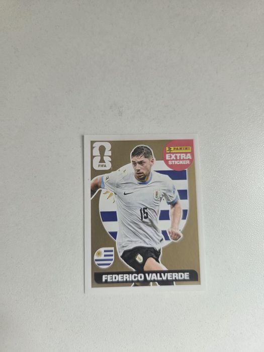 Valverde extra stiker gold wc26 panini
