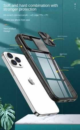 Iphone 15,14,13 всички модели ударо-устойчив кейс с камера протектор