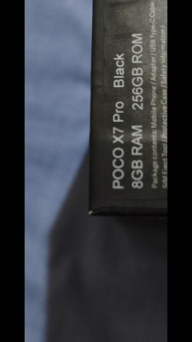 Poco x7pro 8gb 256gb black