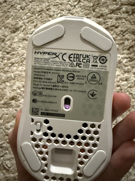 мышка hyper x белая