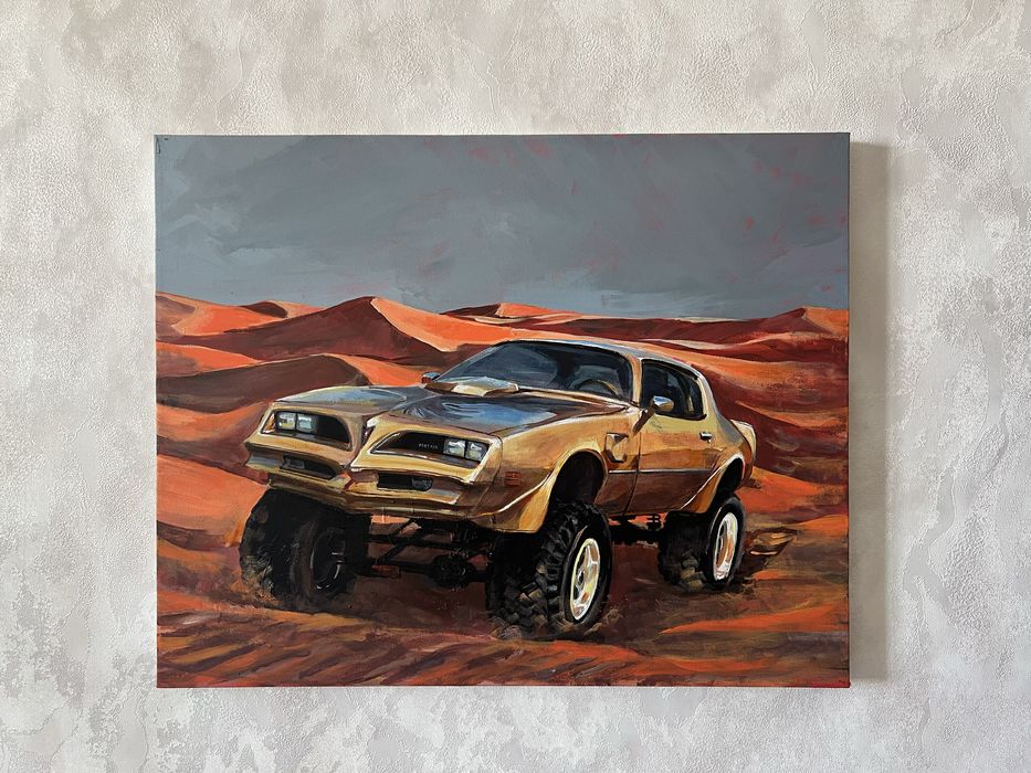 Картина с машиной Pontiac Firebird