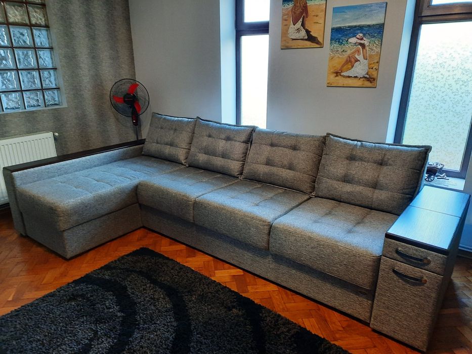 Colțar living stanga material textil