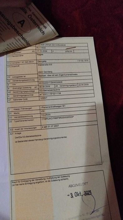 Volksvagen Touran 2005