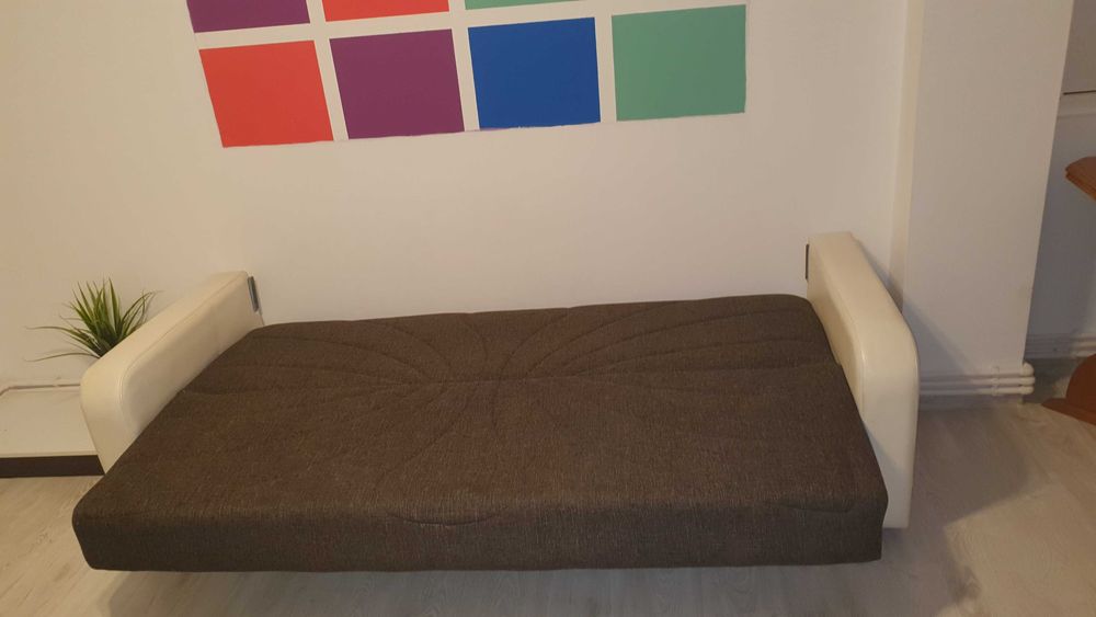 Canapea Extensibila 189 CM Material Chenille