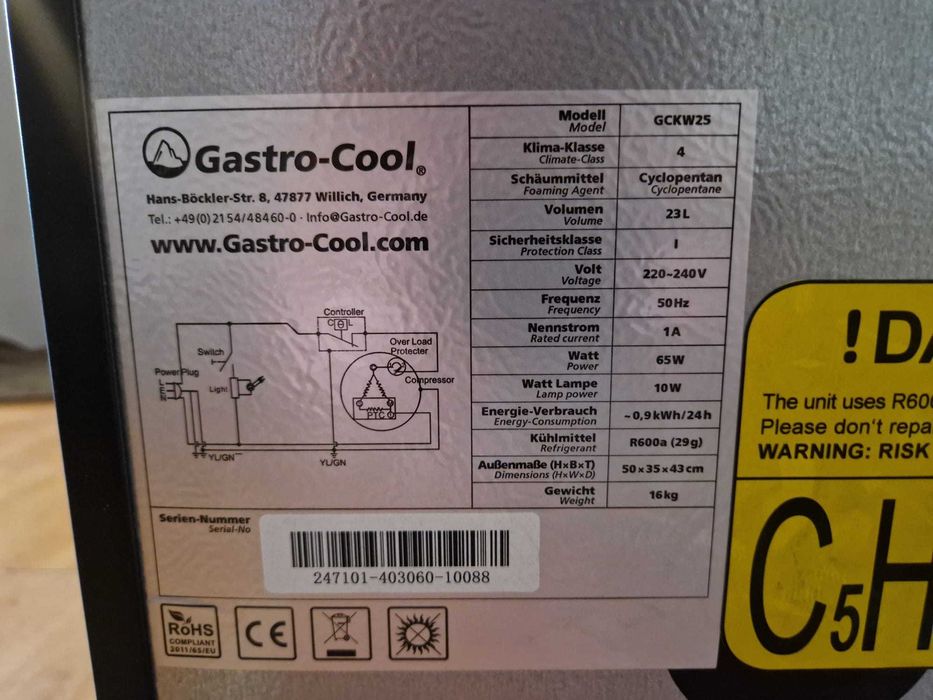 Mini frigider Gastro-Cool