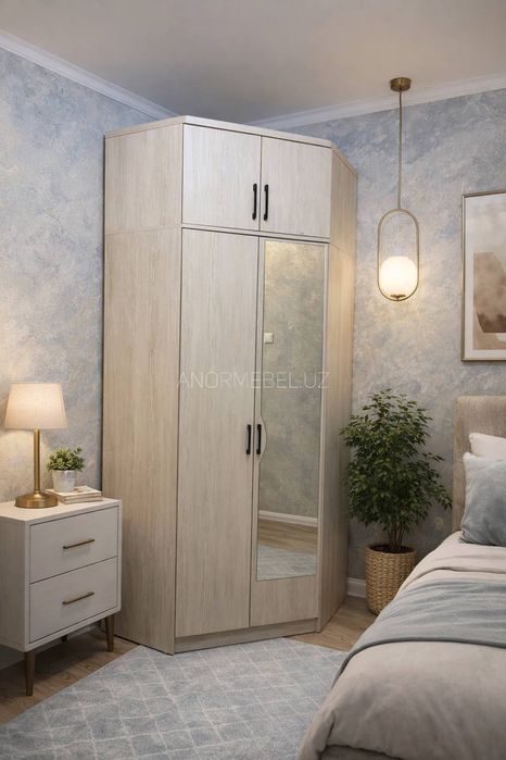 Угловой шкаф с антресолью Йоркин от ШАРАФ