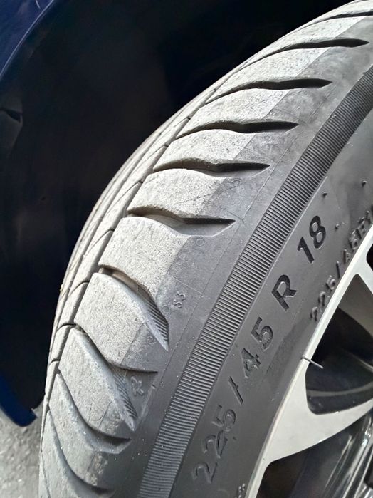 Set 4 anvelope Michelin + 4 jante aliaj GMP Italia 18 Inch
