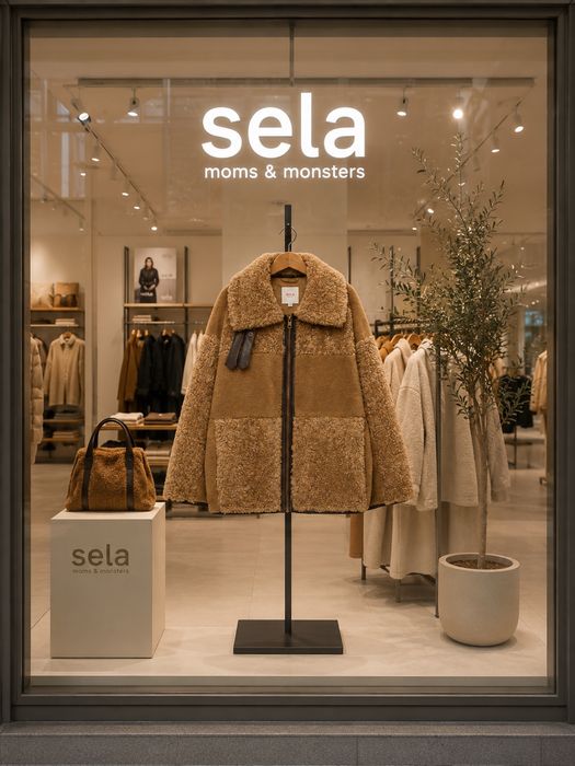 Новая. Стильная дубленка. Зима. Sela