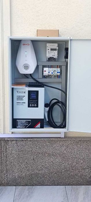 Установка зарядок на электромобиль