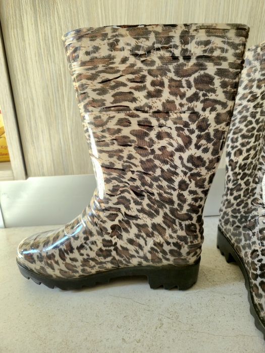Cizme de cauciuc, leopard
