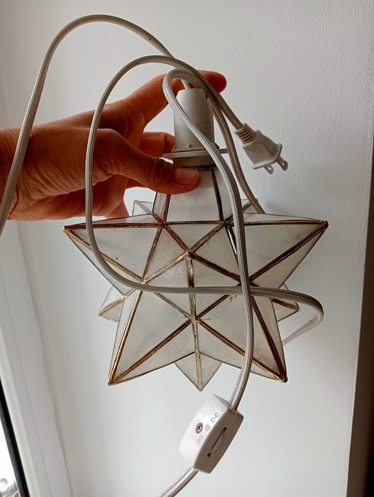 Светильник плафон из капиза