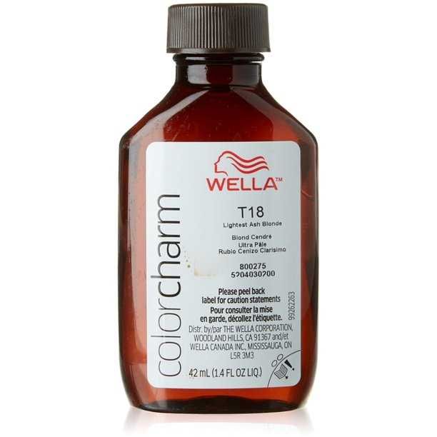 2 buc. Wella T18 Blond Cenusiu Deschis - Toner, neutral culorile calde