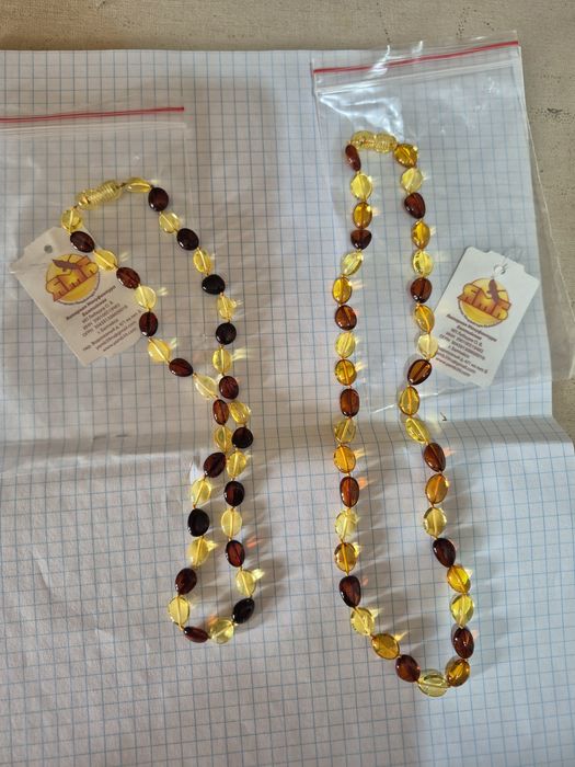 Бусы из натурального янтаря