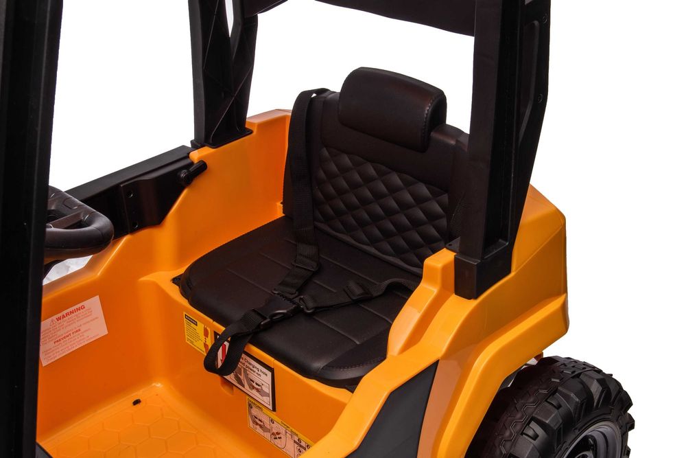 Motostivuitor electric pentru copii JCB 2x 35W 12V culoare galben