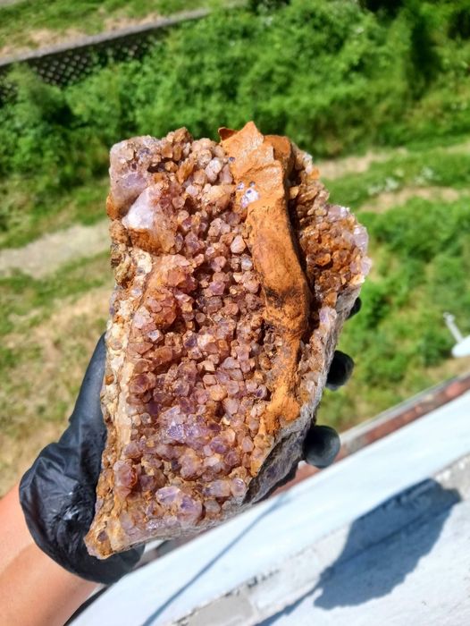Лот минерали от България друза Аметист кварц кристали малахит