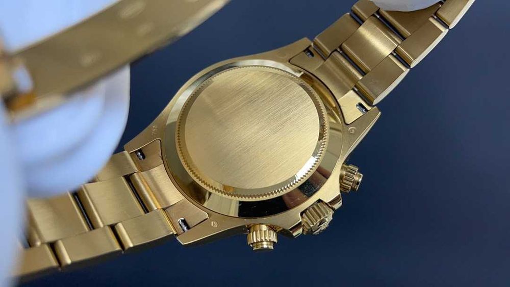 rolex daytona златно/зелено