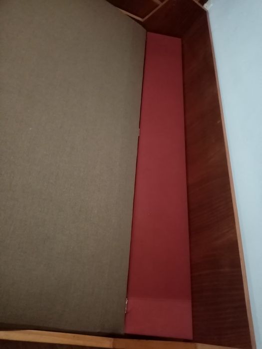 Диван тройка, разтегателен, с механизъм и колела, 195х95x50 cм