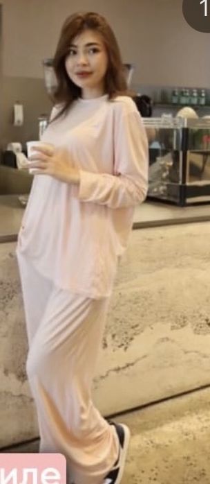 Двойка, брюки и лонг оверсайз