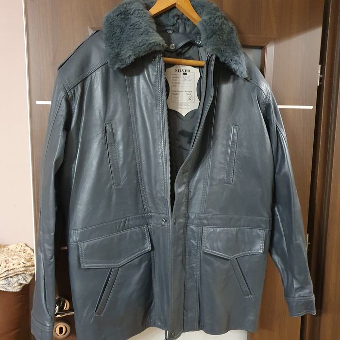 Мъжка кожена шуба.