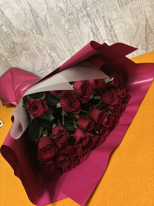 Цветы розы 30шт свежий