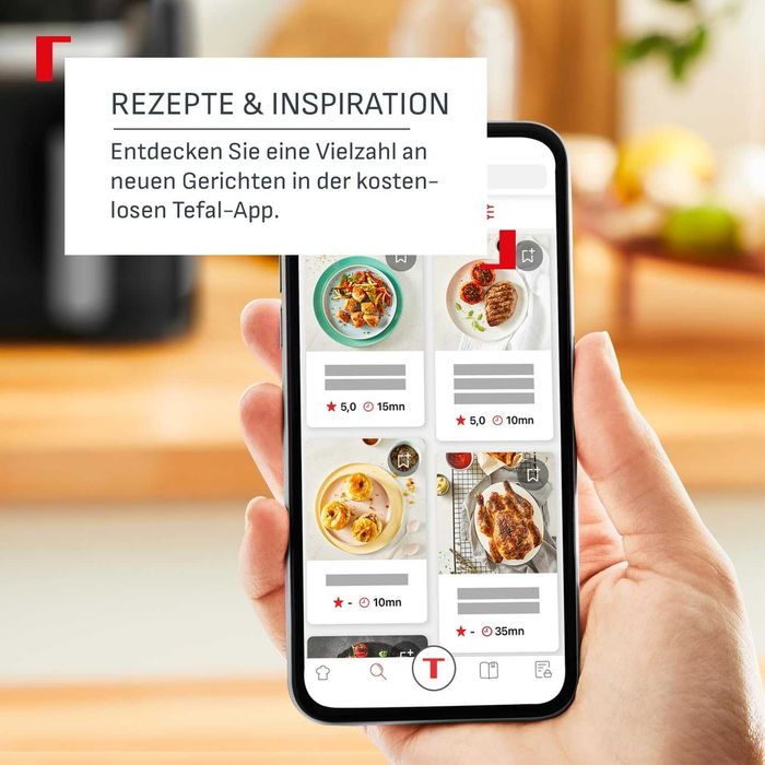 ПРОМО Нов 2г Гаранция Фритюрник с Горещ Въздух и Грил 2 в 1 Air Fryer Tefal Easy Fry & Grill Classic EY5018, 4,2 л