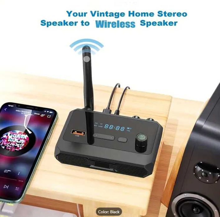 Mueuton 5.3 Audio Receiver - HD Music Streaming Converter with Optical