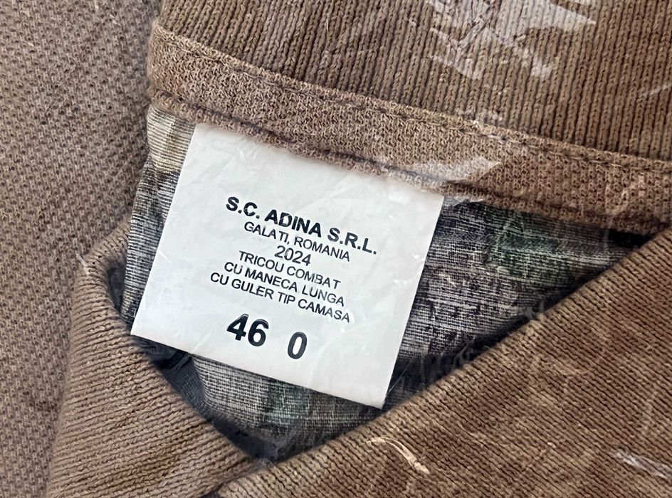 Tricou combat MAPN mărimea 46-0  mânecă lungă și guler tip cămașă  noi