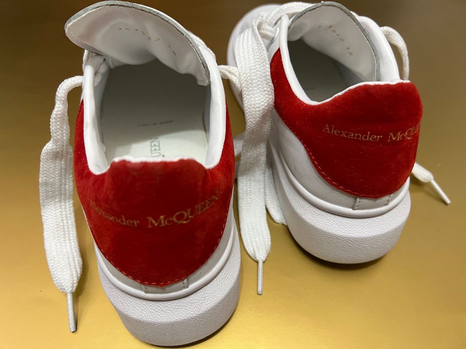 Adidasi Alexander Mcqueen alb cu rosu 38