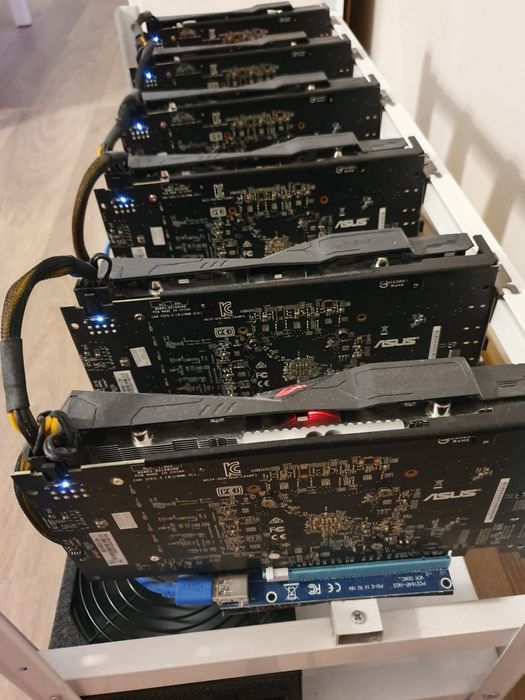 Стойка за видеокарти крипто копачка