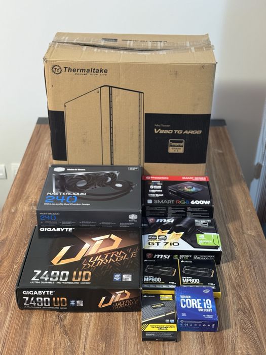 Работна станция: i9-10900KF | 64GB RAM | 1.5TB NVMe | Водно охлаждане