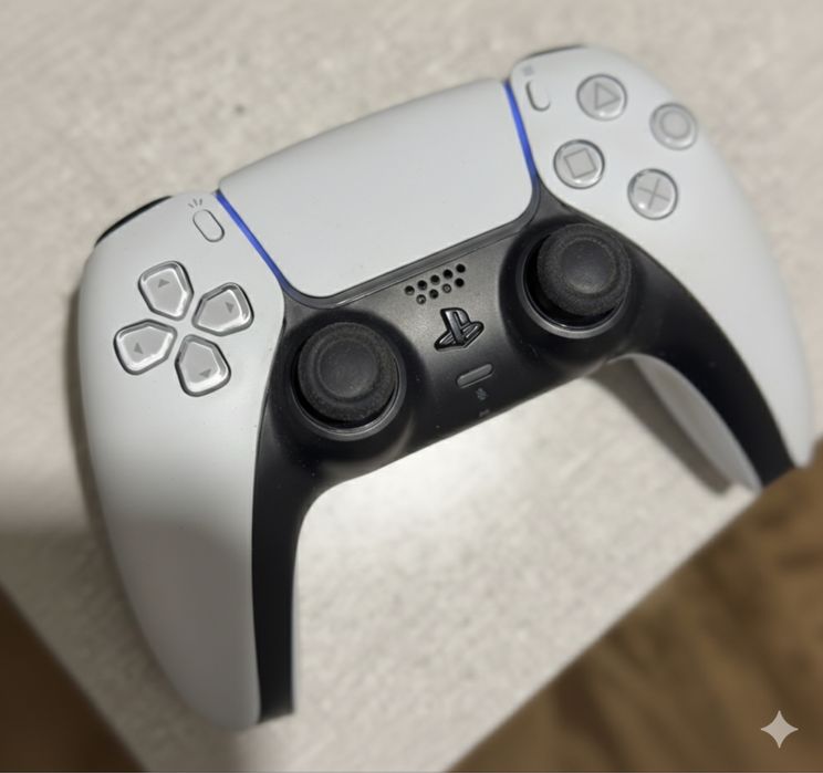 DualSense, White and Cosmic Red