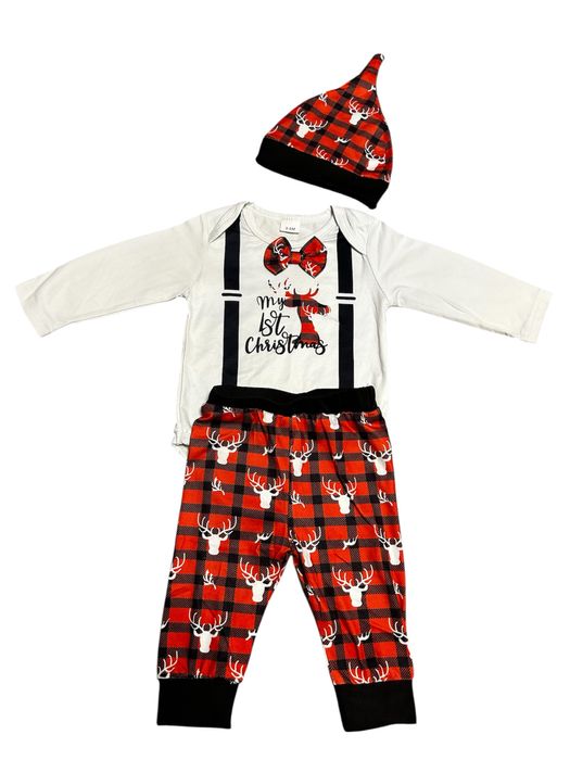 Лот КОЛЕДНИ дрехи за бебе 3-6 месеца за Фотосесия