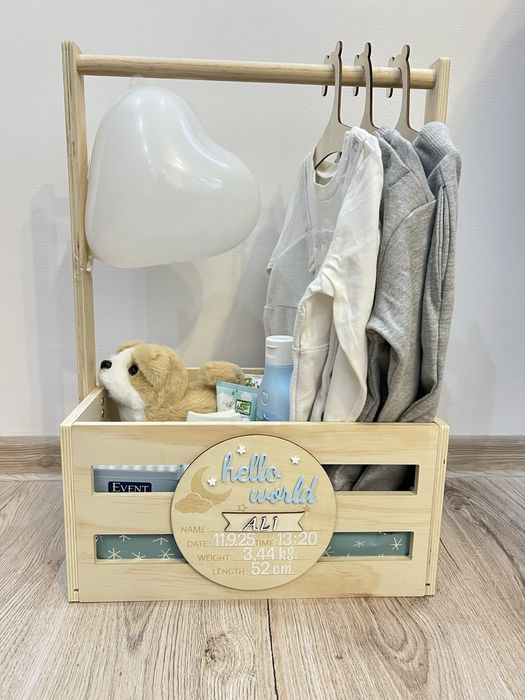 Подарък новородено бебе момче/момиче, изписване, кръщене, погача