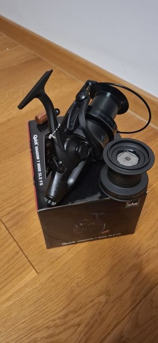Mulinete crap DAM Quick 7 8000 SLS, 550m 0.35mm, tamb rezerva, NOI