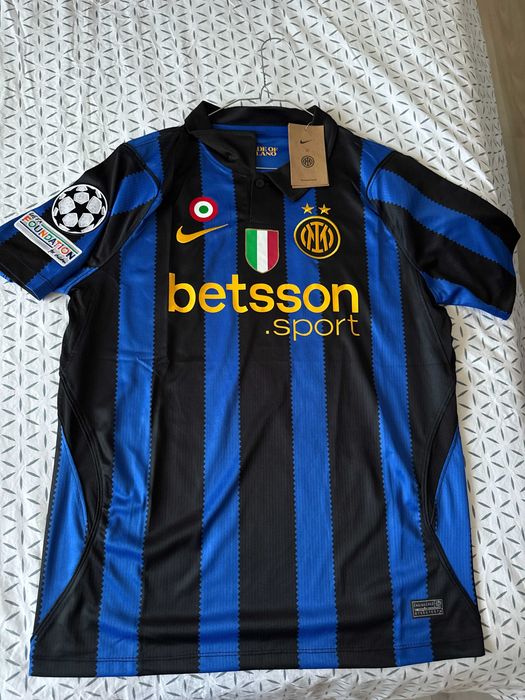 Tricou Inter Milano home albastru 2026-2027 sezonul nou cu badge champions league