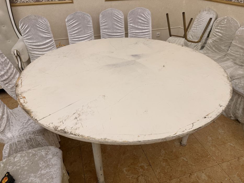 Продам стол б/у, высота 80, диаметр 170