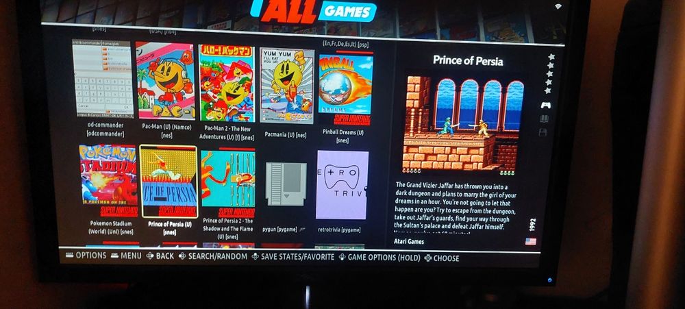 Consola jocuri pe tv