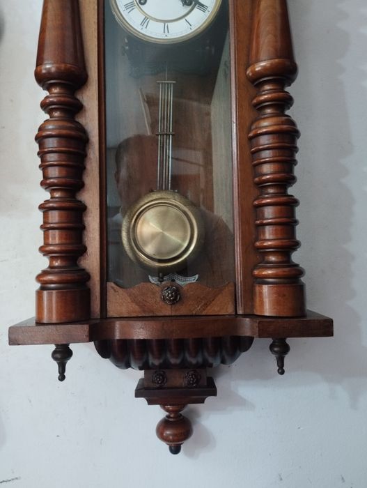 Ceas pendula de perete DRGM anii 1890-1900 cu pendul