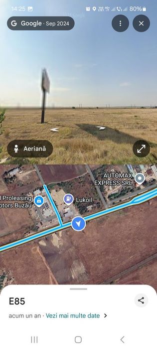 Teren intravilan în suprafață 3000mp. situat pe E85 !