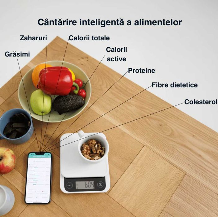 Cantar de bucatarie inteligent Vitality Lab Diet Pal, NOU