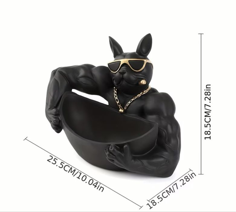 Декоративна статуя булдог фитнес