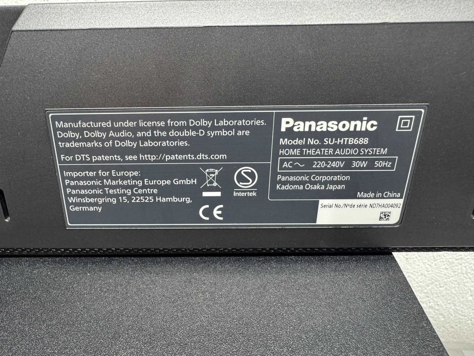 Саундбар - Panasonic SU-HTB688 /P2