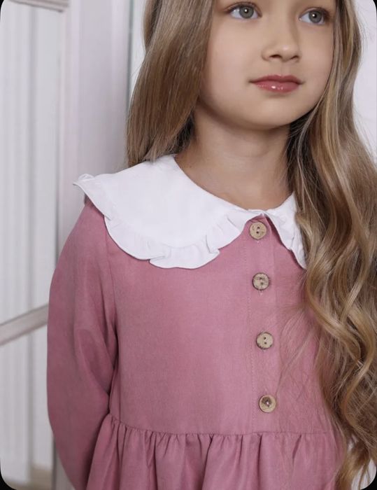 Платье детское розовое 146-152