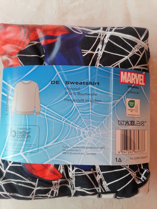 Детска лицензирана блуза Спекдермен. 100% памук.