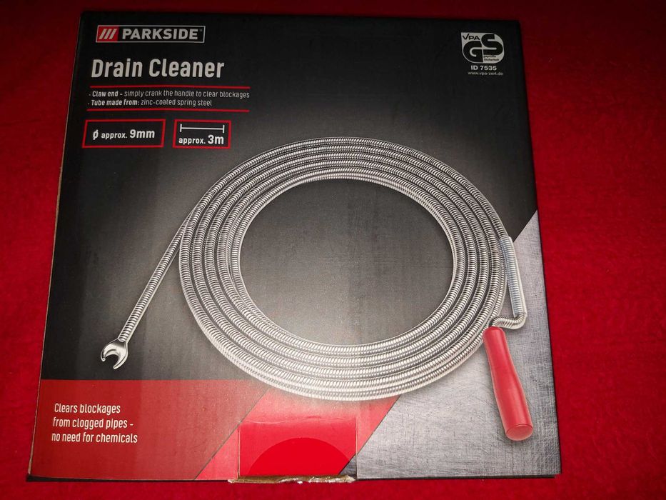 Spirala pentru desfundat tevi instalatii confectionata din arc otel zn